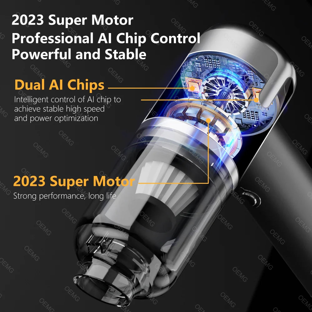Powerful Mini Car Vacuum: Wireless, Portable, and Home-Ready!
